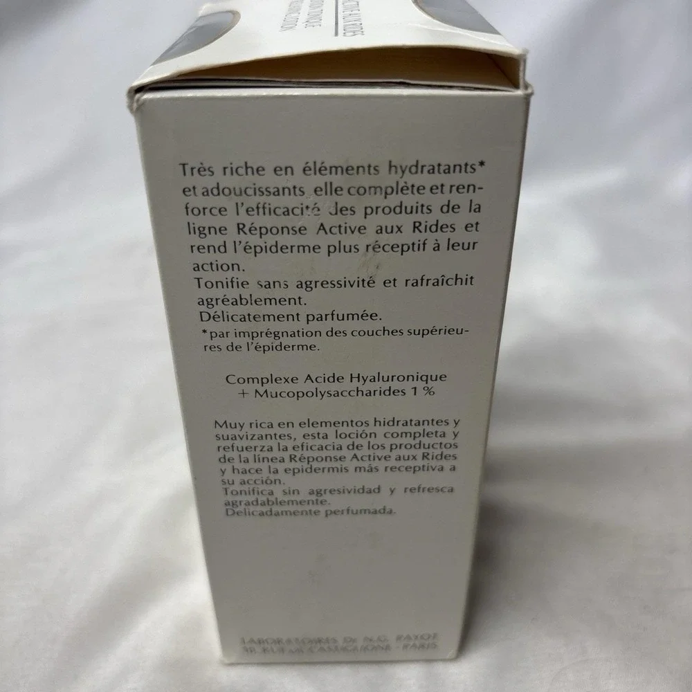 Vtg Payot Paris Reponse Active Aux Rides Toning Lotion 6.7 Oz New In Box